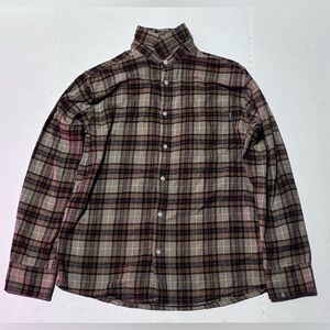 Eddie Bauer Brown Plaid Casual Shirt